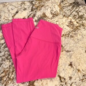 Hot Pink Lululemon align crop Leggings